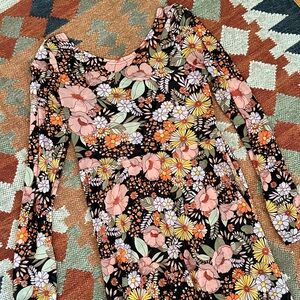 Altar Houseline Megumi Dress in Midnight Moon Floral